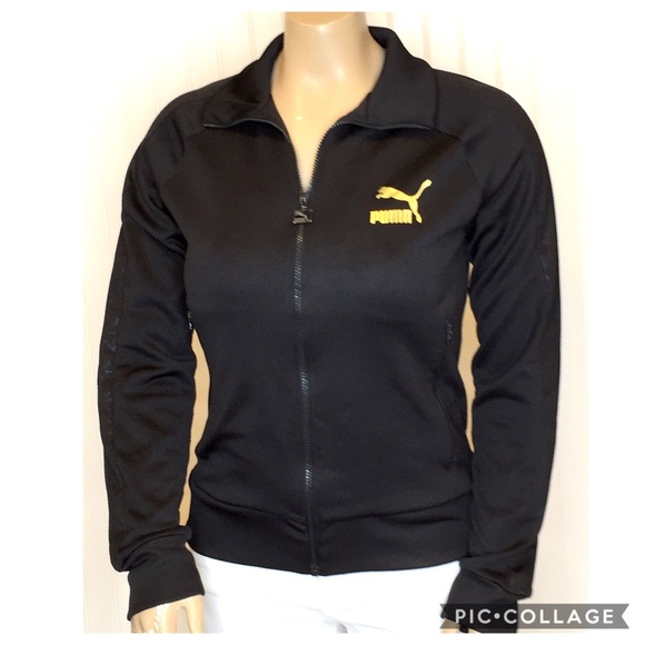gold puma jacket